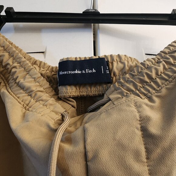 mens abercrombie fitch traveler cargo joggers light khaki SIZE XL - Picture 2 of 7